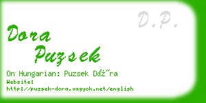 dora puzsek business card